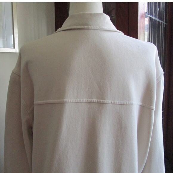 Good American Cream Cotton Shacket Oversized Button Up 1/2 S/M - Picture 9 of 17